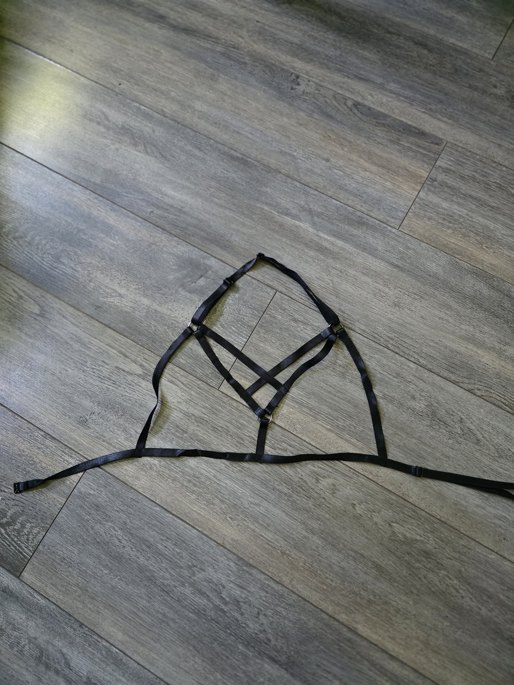 Black Strappy Bralette Harness